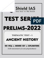 Test - 1 (Ancient History)