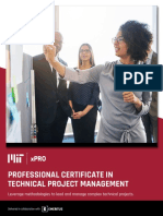 Brochure - Professional Certificate in Technical Project Management - V23