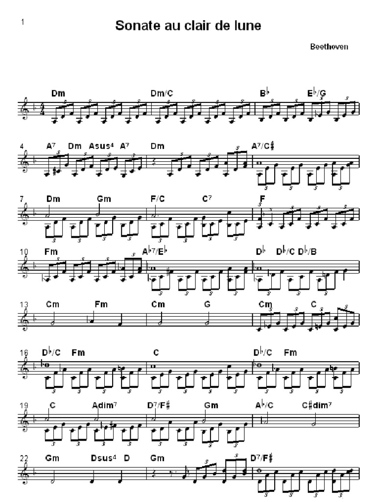 Beethoven Sonate au Clair de Lune