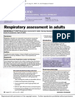 Respiratory Assessment in Adult