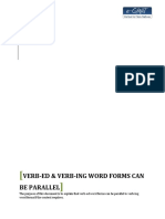 e-GMAT Parallelism - Verb-Ed & Verb-Ing Word Forms