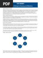 Reflective Writing For Nursing and Midwifery Tip Sheet S220