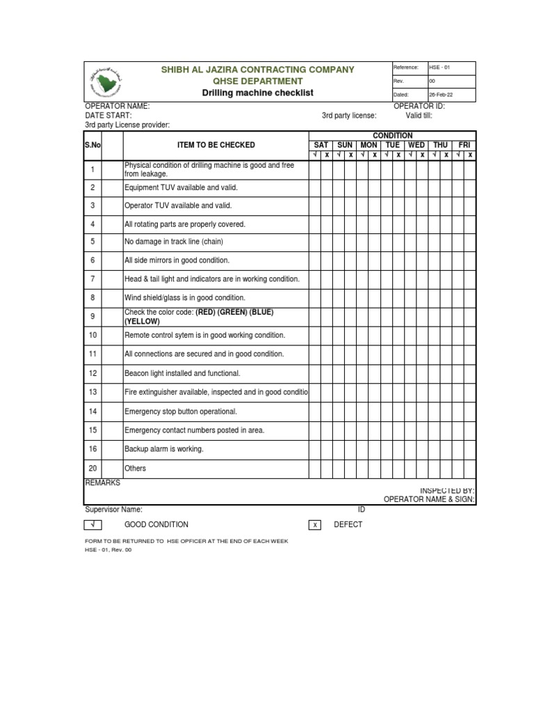 drilling-machine-checklist-pdf