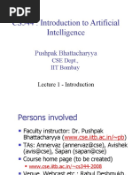 CS344: Introduction To Artificial Intelligence: Pushpak Bhattacharyya