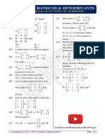 Algebra of Matrices & Determinants: Assignment 4 Practice by O.P. GUPTA