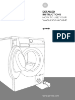 8Kg Front Load Gorenje Washing Machine W8844H User Manual