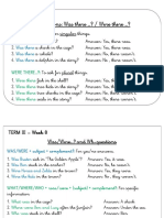 Notebook Activity - Questions Was - Were