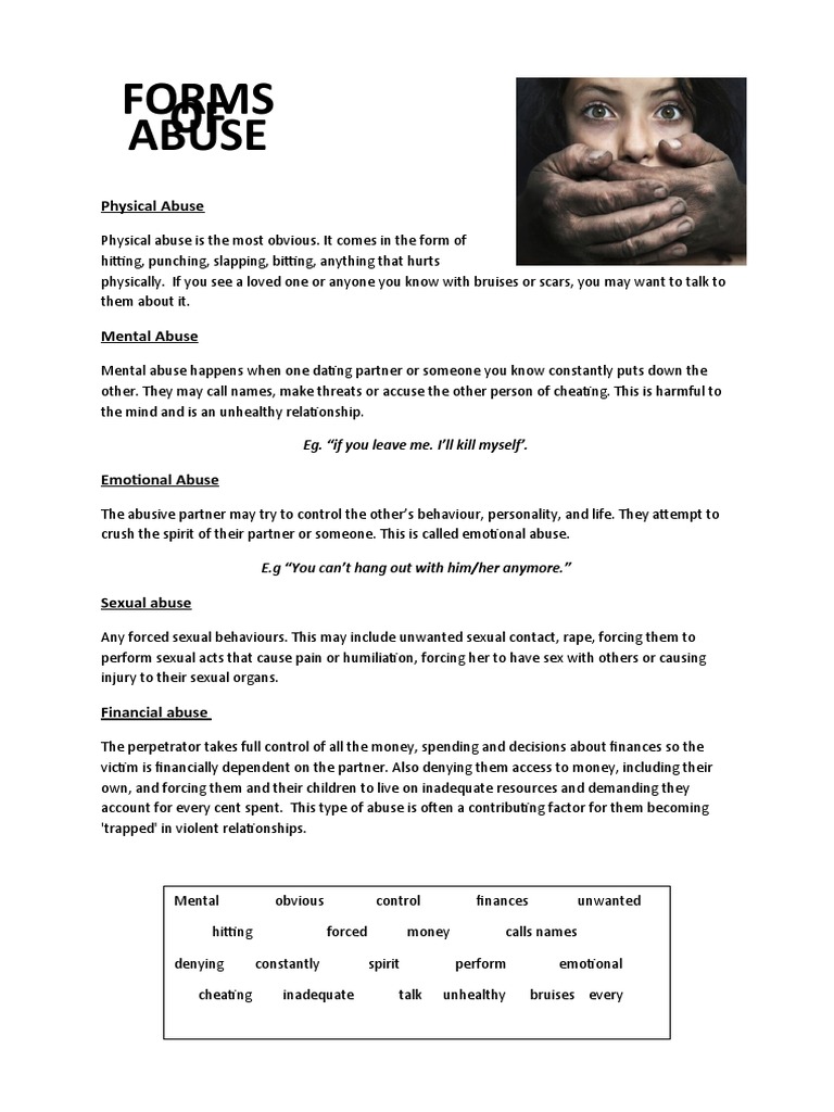 Types Of Abuse PDF
