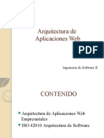  INGENIERÍA WEB Arquitectura de Aplicaciones Web Empresariales ISO 42010 Arquitectura de Software