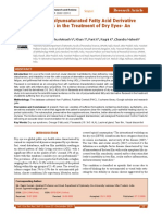 Role of Polyunsaturated Fatty Acid Derivative Flaxseeds in The Treatment of Dry Eyes - An Overview