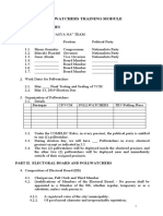 Pollwatchers Training Module: Part I. Preliminaries