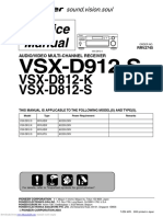 vsxd912s (Pioneer VSX D912 D812 Series Service Manual Repair Guide)