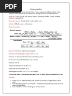 Volumetric Analysis - Mohr's Salt