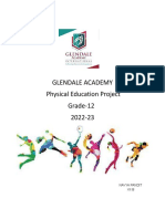 Glendale Academy Physical Education Project Grade-12 2022-23