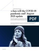 When Will The Covid 19 Pandemic End Aug 2021 Update