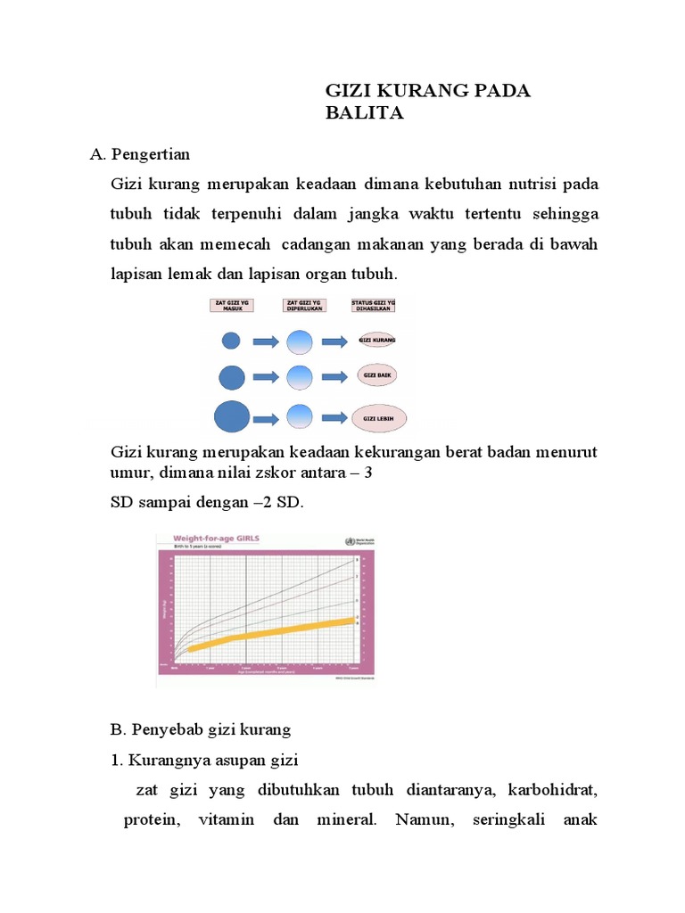 Gizi Kurang Pada Balita Pdf Pengembangan Diri Kesehatan Holistik