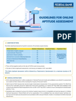 Guidelines for Online Aptitude Assessment