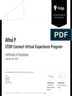 Deloitte STEM Connect Virtual Internship Certificate