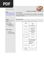 Curriculum Vitae (Dr. Rupen Chatterjee)