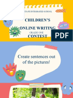 Online Writing Contest (Grade 1)