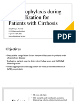 Vte Prophylaxis in Cirrhosis