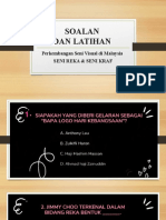 SOALAN Dan LATIHAN Tajuk 1 (Seni Reka Dan Seni Kraf)