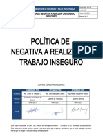 POL-SST-02 Política de Negativa A Realizar Un Trabajo Inseguro.