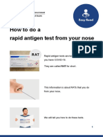 How To Do A Rapid Antigen Test From Your Nose Easy Read How To Do A Rapid Antigen Test From Your Nose