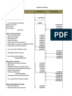 Proforma Cost Sheet Particulars Amount (RS.) Total Cost (RS.)
