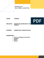 Caminos. Etapas de Un Proyecto