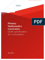 Draft Primary Mathematics Curriculum Specification