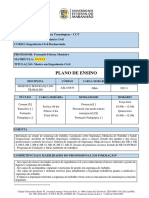 Plano de Ensino - Higiene e Segurança Do Trabalho - Prof Fernando Monteiro