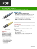 sel-c804 ST Connector assembly | PDF | Optical Fiber | Electrical Connector