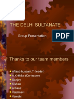 The Delhi Sultanate: Group Presentation