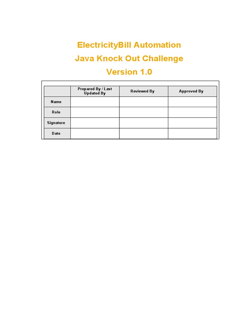 Electricity Bill Automation (ICT) Problem Statement | PDF | Databases ...