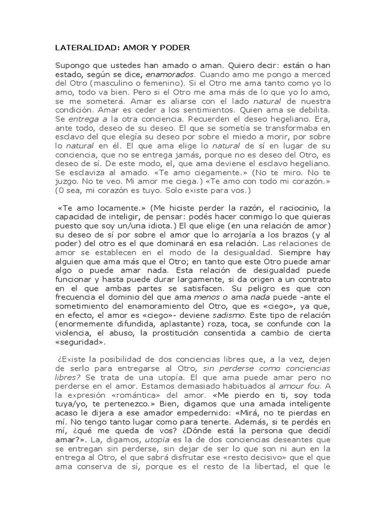 Amor y Poder | PDF | Amor | Felicidad