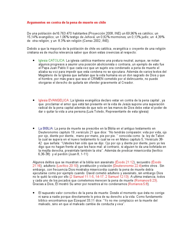 Argumentos en Contra de La Pena