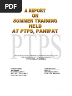 Download Trining Report PTPSPanipat  Pardeep Malik by Pardeep Malik SN57384000 doc pdf