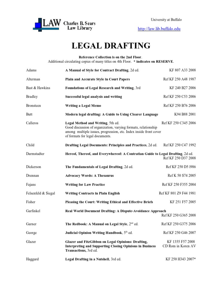 Drafting (PDF Library) Public Law Common Law