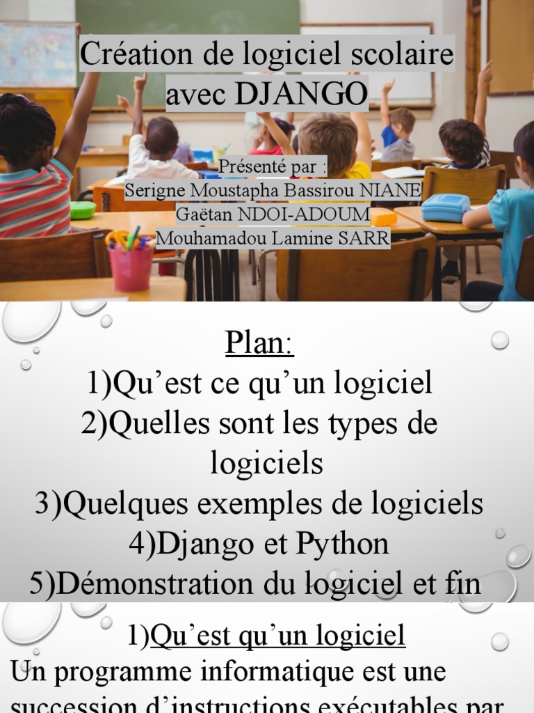Logiciel Scolaire Open Source avec Django | PDF | Python (Langage de ...
