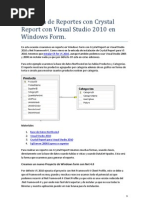 Download Creacin de Reportes con Crystal Report con Visual Studio 2010 en WinForm by Luis Santodomingo SN57385463 doc pdf