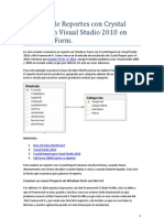 Creación de Reportes con Crystal Report con Visual Studio 2010 en WinForm