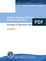 Western Regional Off-Track Betting Corporation: Oversight of Take-Home Vehicles
