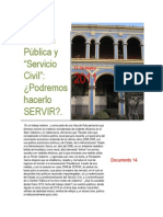 Gestión Pública y Servicio Civil: Podremos Hacerlo SERVIR?