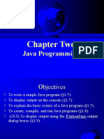 Chapter Two: Java Programming