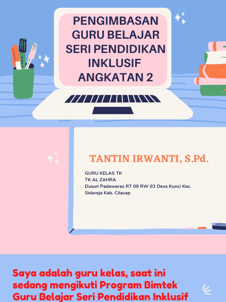 Pengimbasan Guru Belajar Seri Pendidikan Inklusif Angkatan 2 | PDF