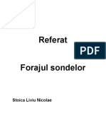 Proiect Forajul Sondelor