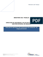 Guia para La Aplicacion Del Cuestionario de Evaluacion de Riesgo Psicosocial