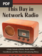 Jim Cox This Day in Network Radio A Daily Calendar of Births Deaths Debuts Cancellations and Other Events in Broadcasting History 2008