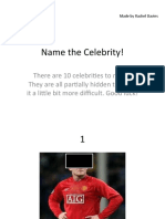 Name The Celebrity!